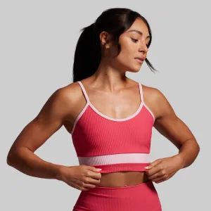 Out of Line Sports Bra (Watermelon) Accessorized seams
