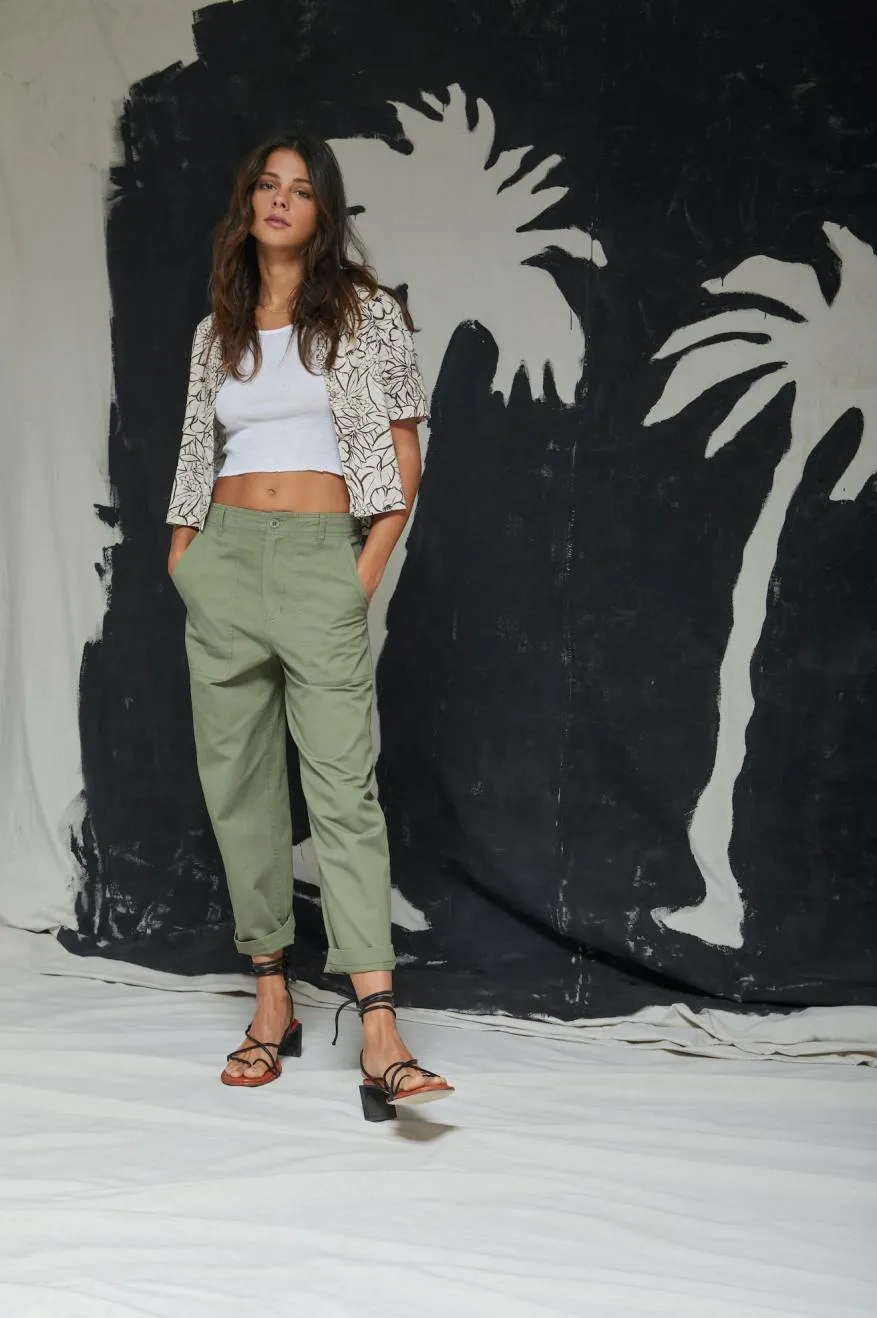 Sporty Fit Design Recycled Polyester Vancouver Pant - Olive Surplus