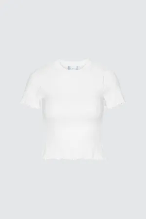 NonIronTechnology Outdoor Essentials BABY1 CROPPED SS POINTELLE