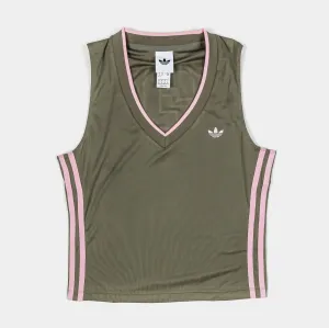Sun shield Soccer Summer V Neck Tank Womens Short Sleeve (Olive/Pink)