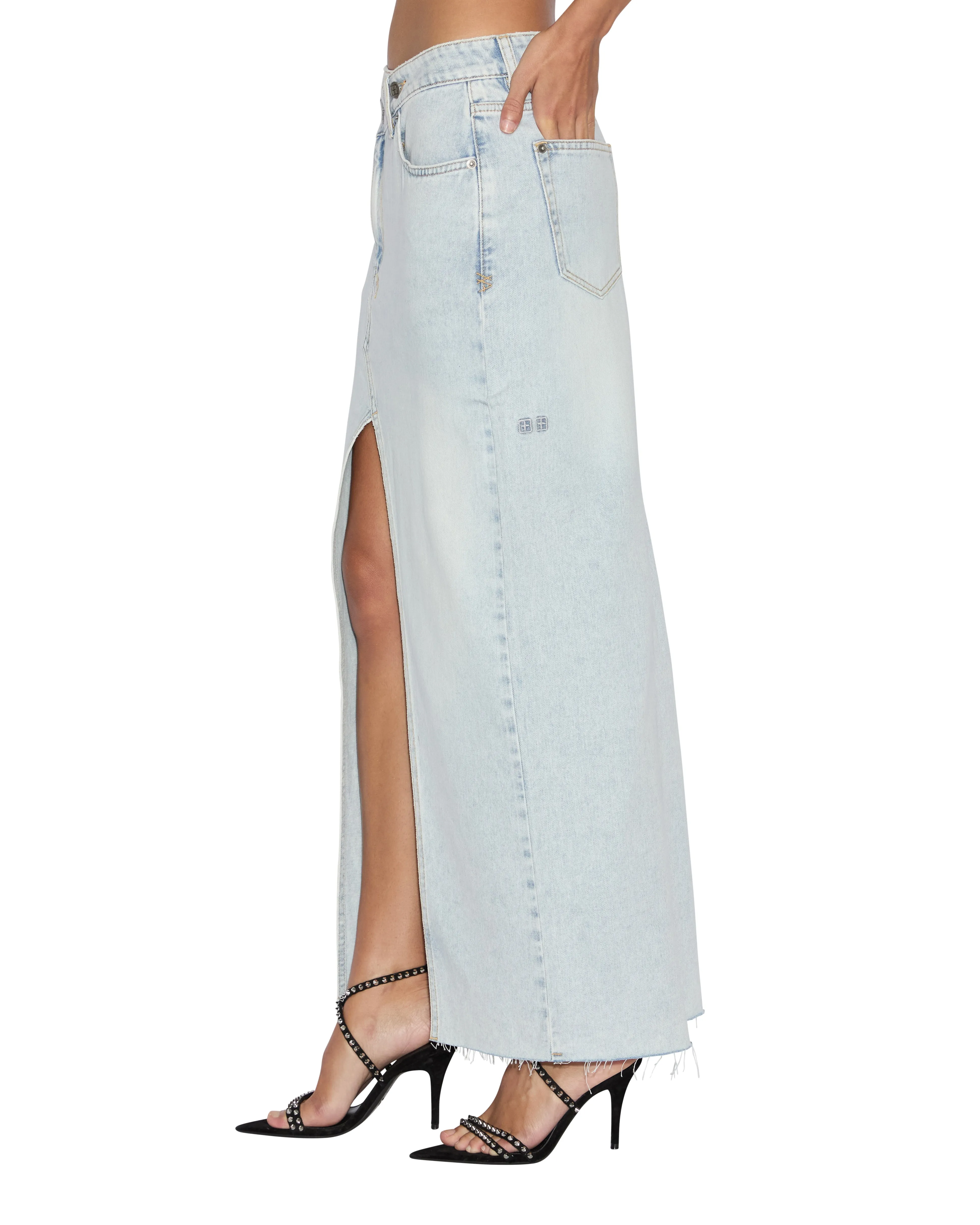 RELAX MAXI SKIRT SKYFALL Matte Texture