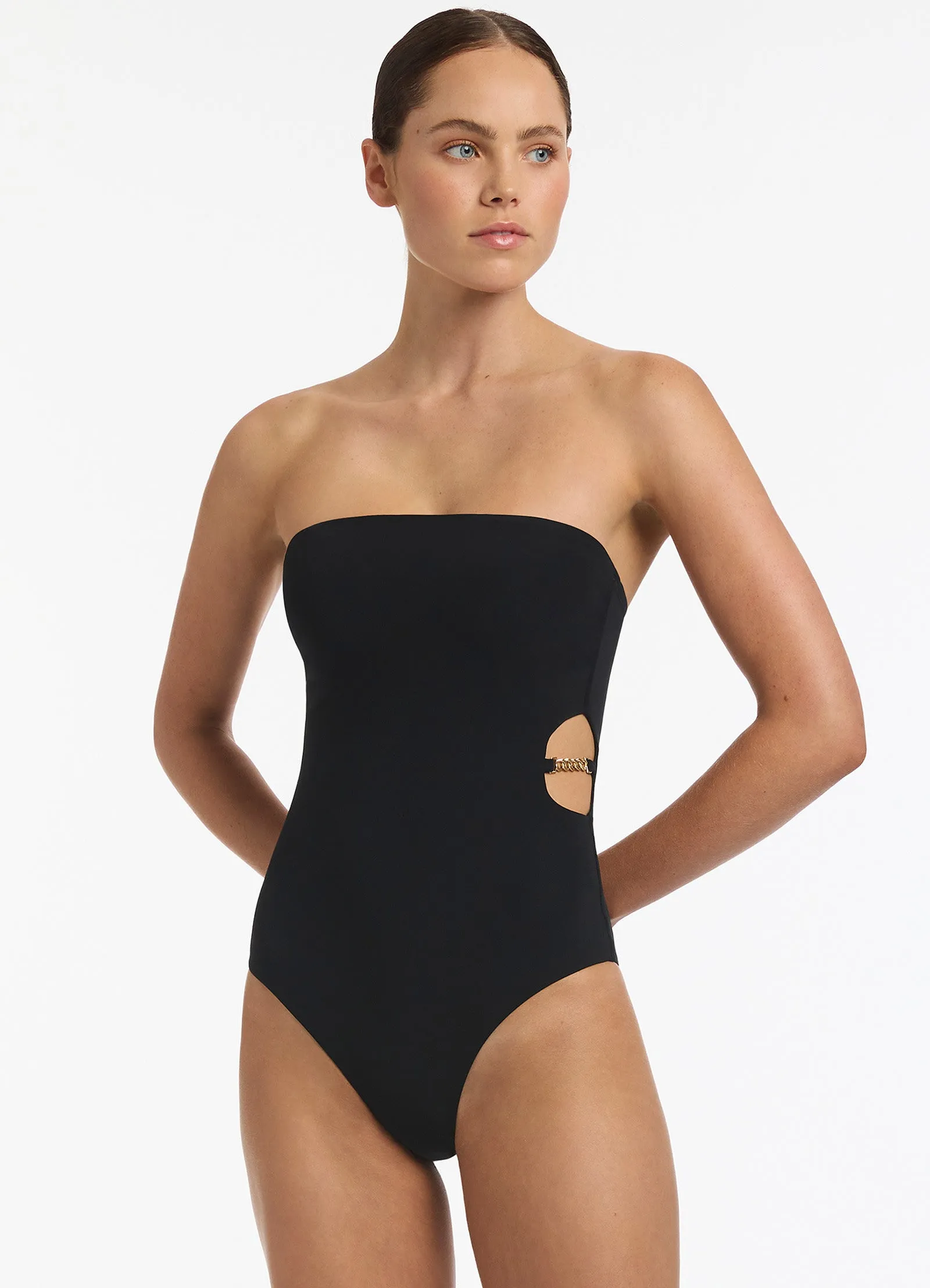Lien Bandeau Minimal One Piece - Black Sun Safe