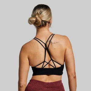 Anti-microbial Untamed Original Sports Bra (Black)