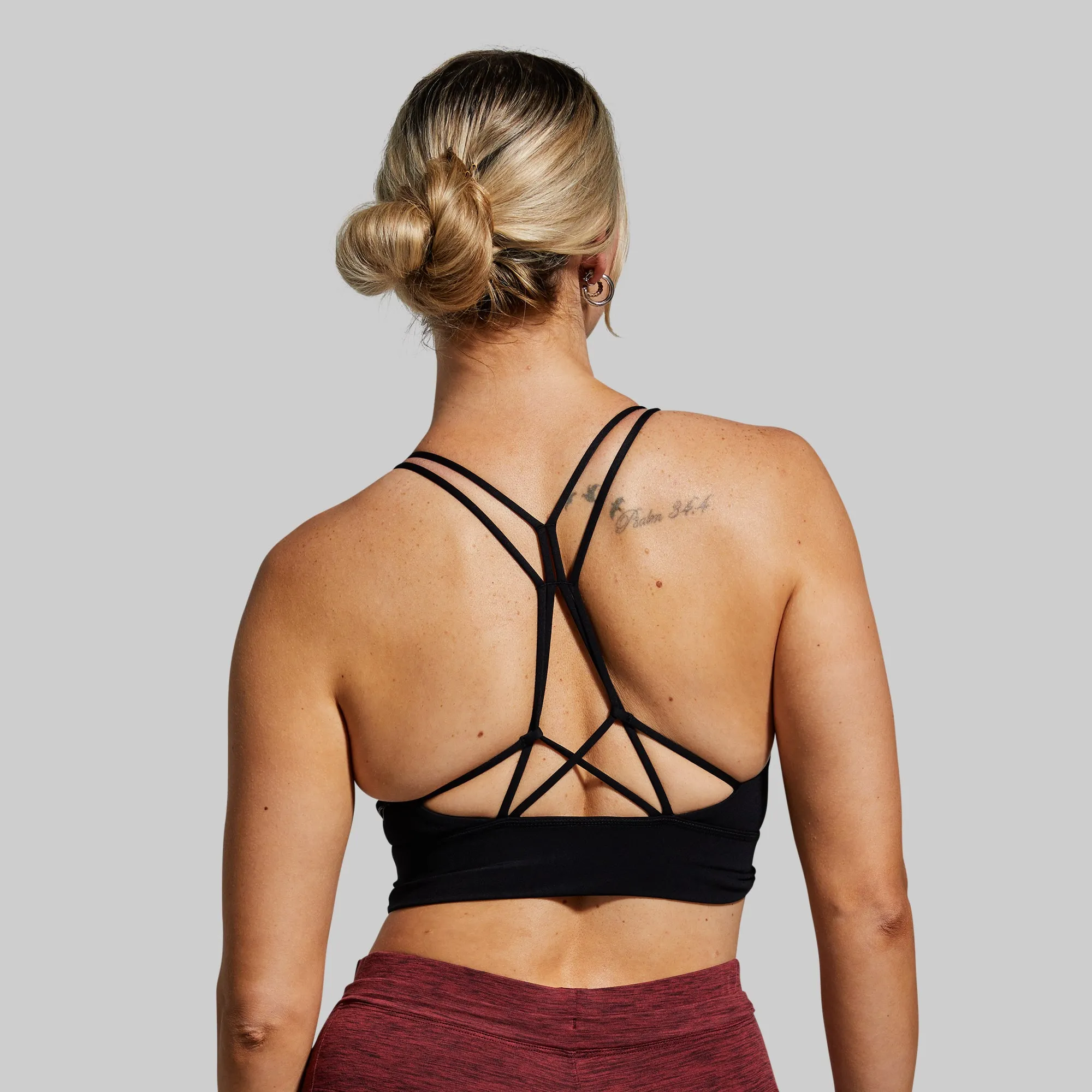 Anti-microbial Untamed Original Sports Bra (Black)