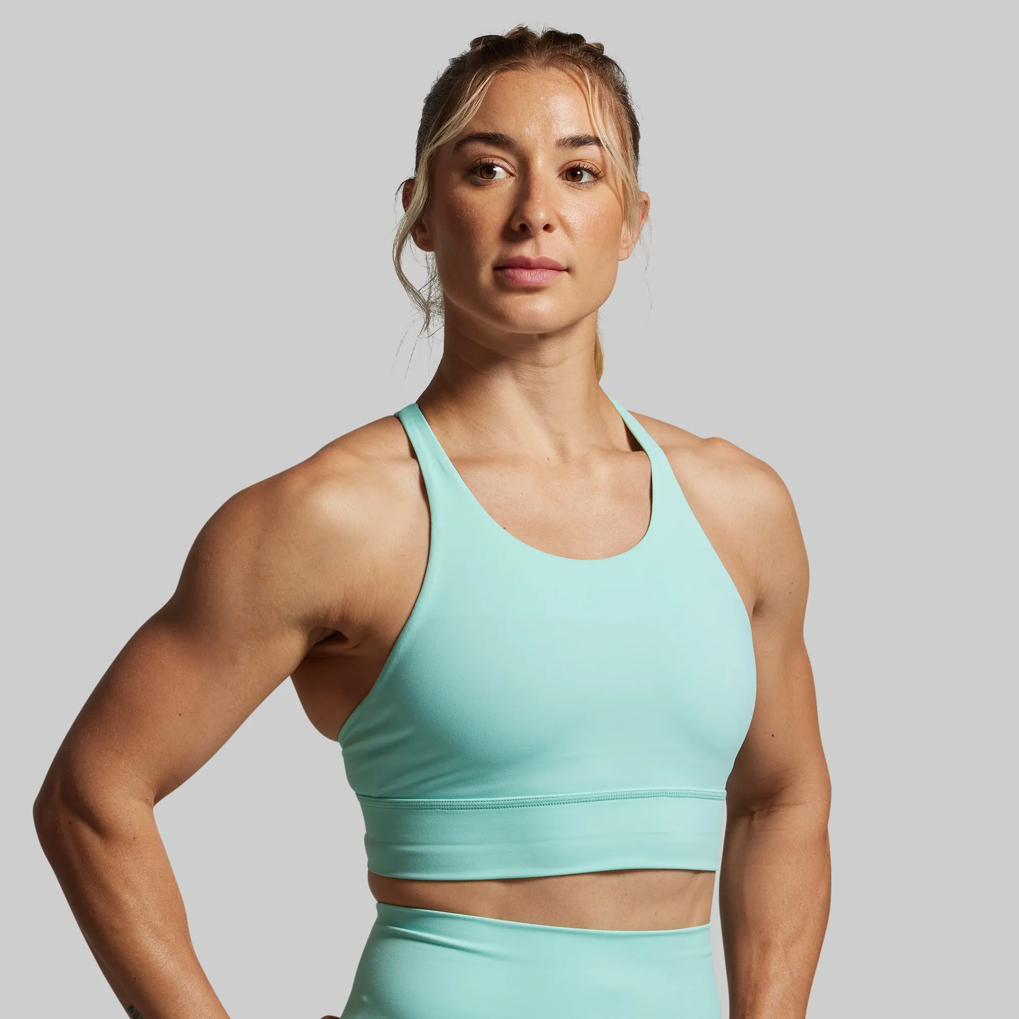Untamed Sports Bra (Cascade) versatile material Seamless Edge