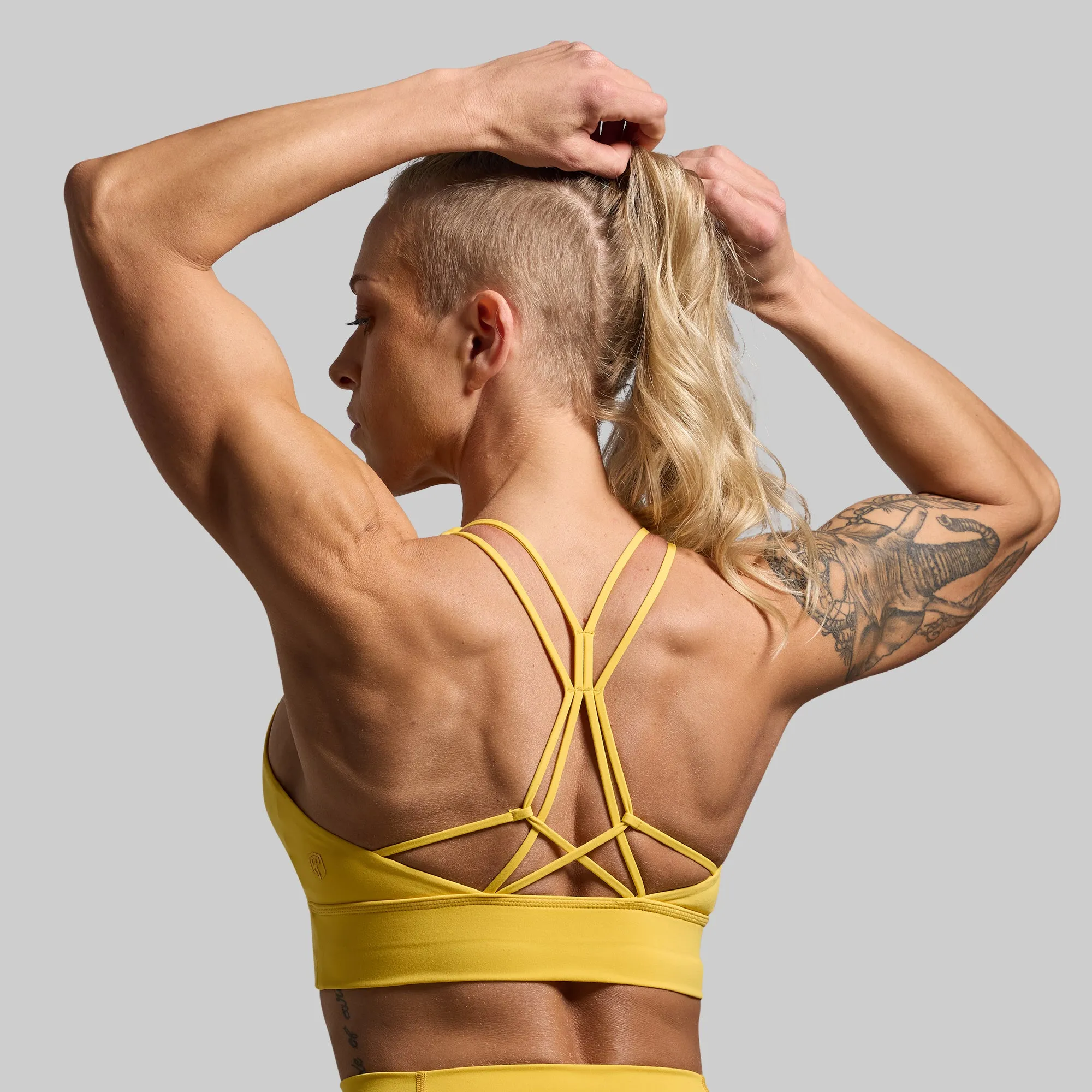 Muscle Support Stretch seams Untamed Sports Bra (Golden)