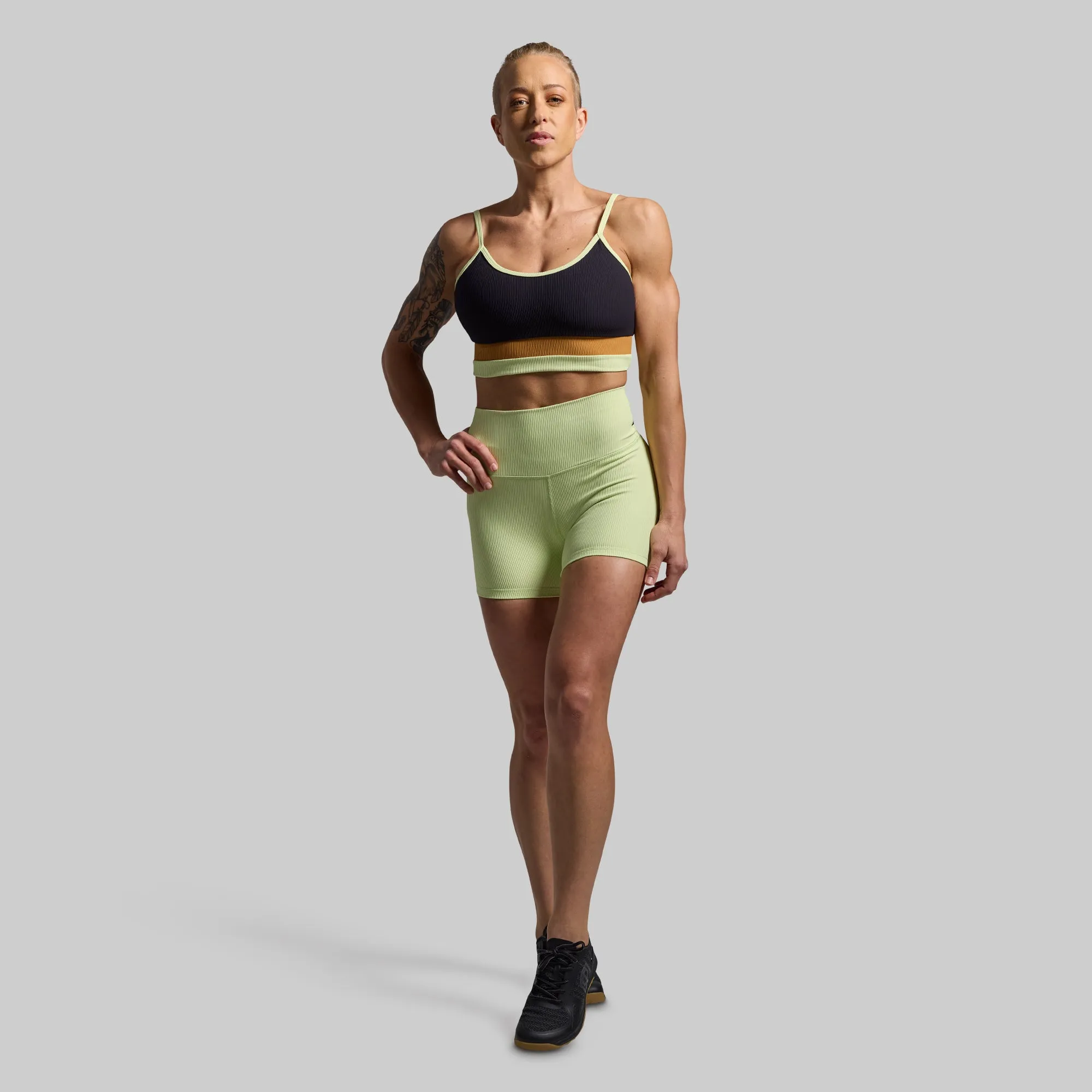 Polyester fabric Moisture Control Technology Out of Line Sports Bra (Glow)