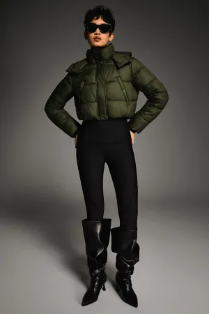 Wrinkle Free Material WaterRepellentFabric Urban Essential Cropped Lyrella Puffer Jacket