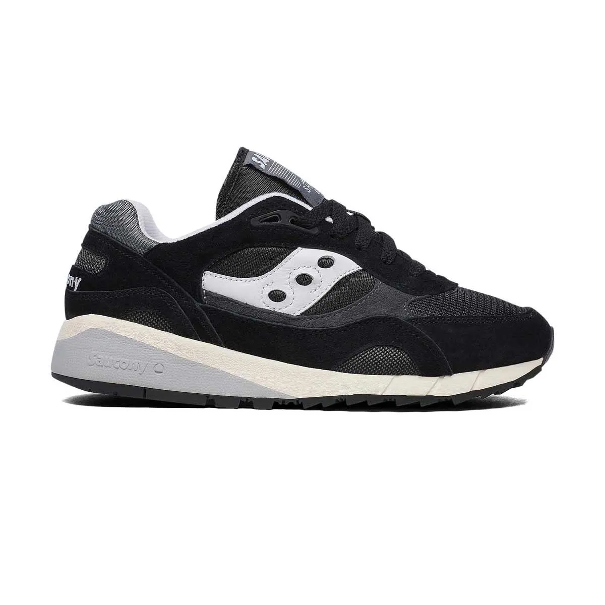 Saucony Shadow 6000 'Black/Grey' Men's Shoes Comfort Cotton Touch