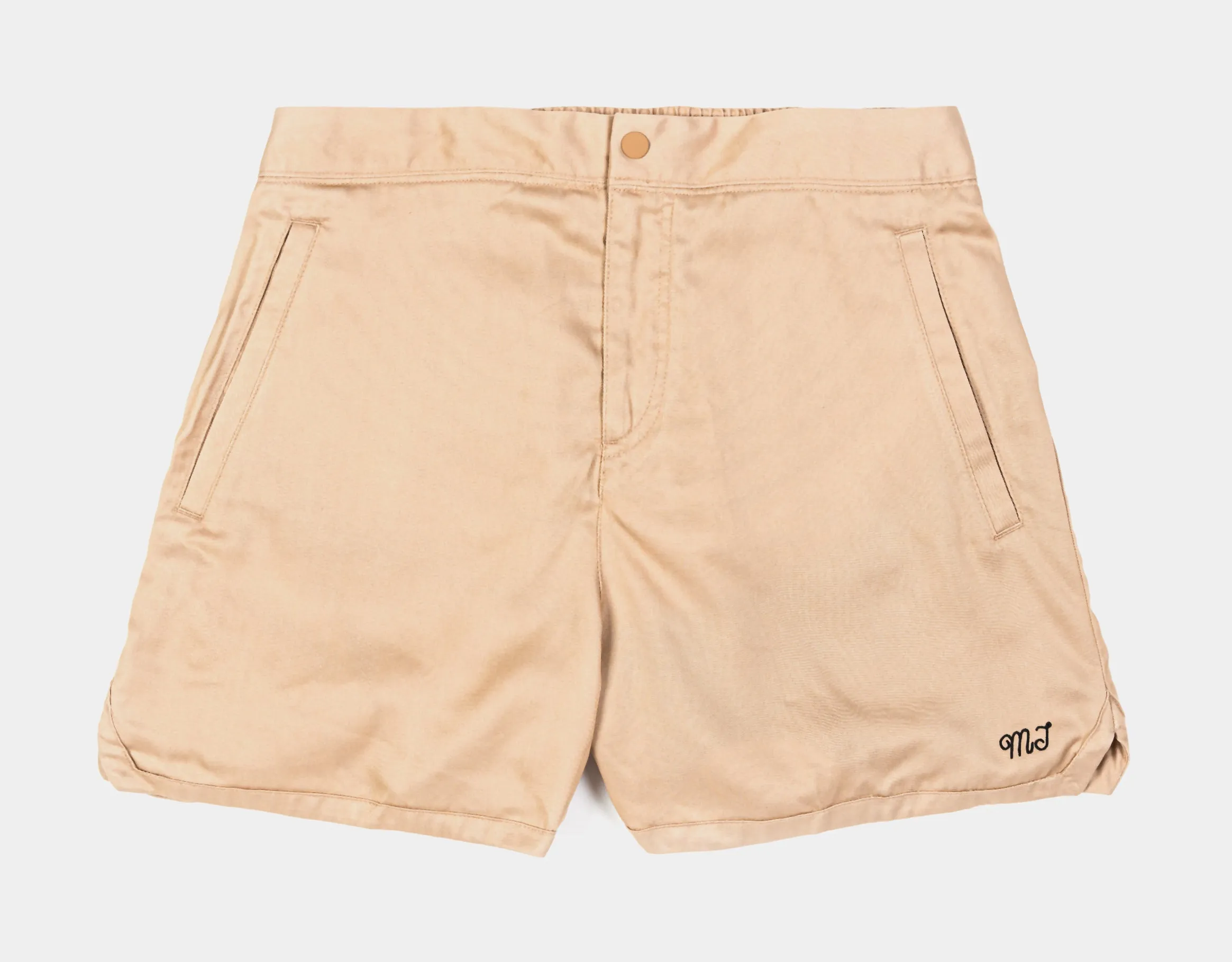 Off Court Woven Womens Shorts (Khaki) stretchy fabric