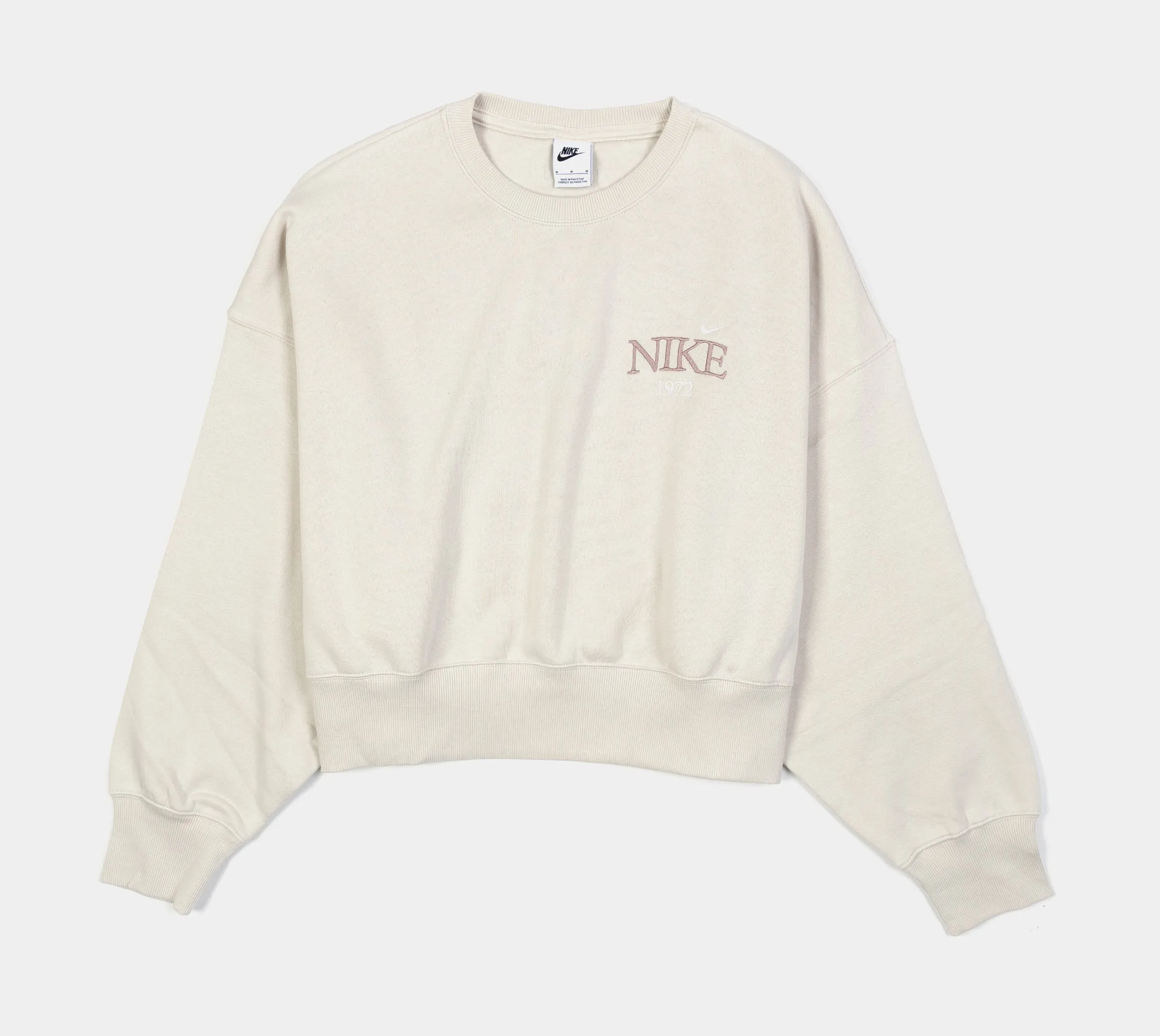 NSW Phoenix Fleece Oversized Womens Crewneck (Beige) Family Style Trendy Look