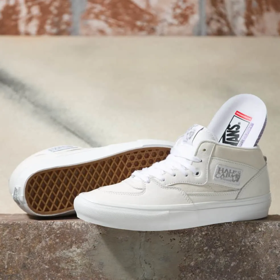 Vans DAZ Skate Half Cab White/White Good Air Permeability Urban Skate