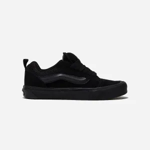 Vans Knu Skool Suede Shoe Black Bacterial Inhibiting Lining Korean Mood