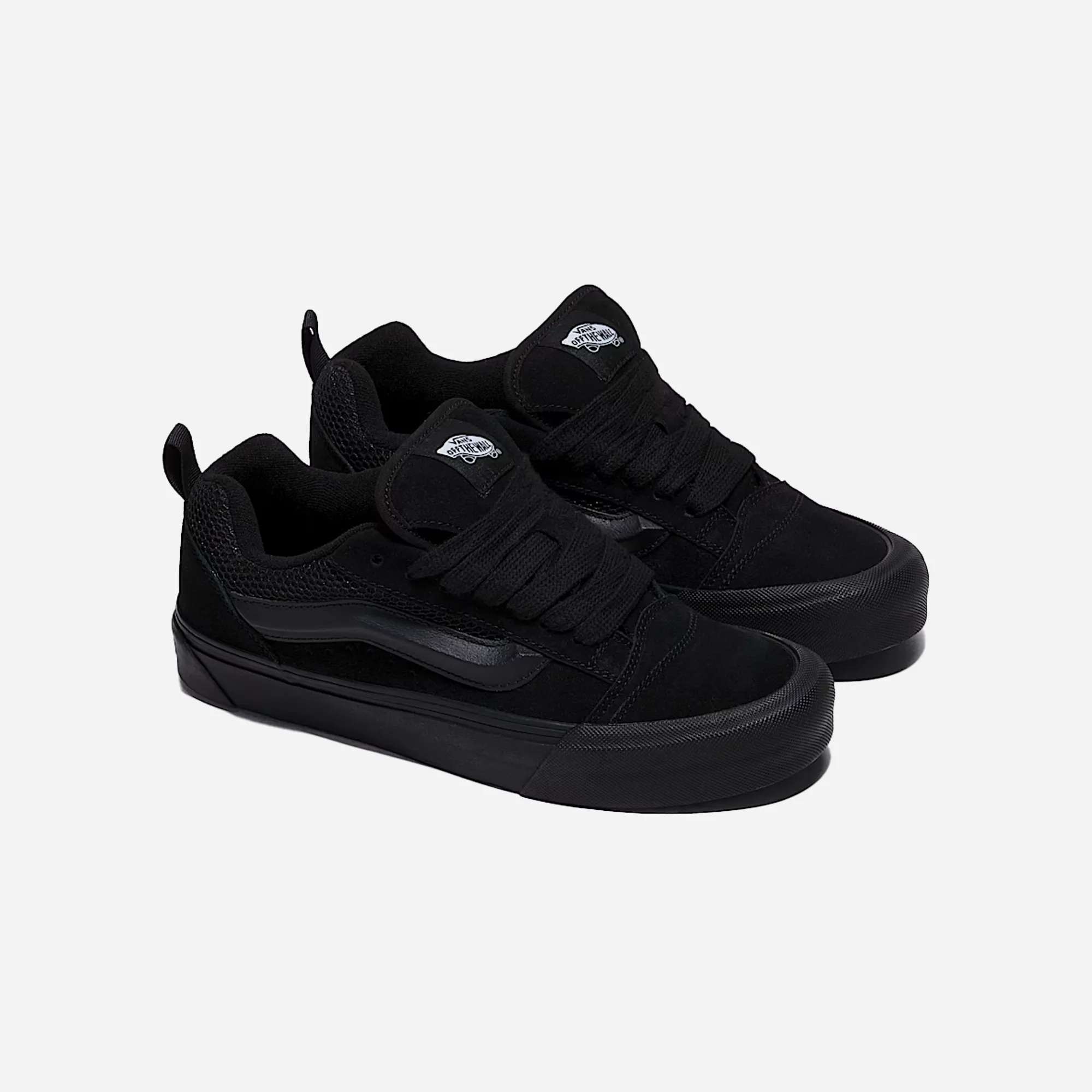 Meal Go Zip Up Closure Vans Knu Skool Suede Shoe Black