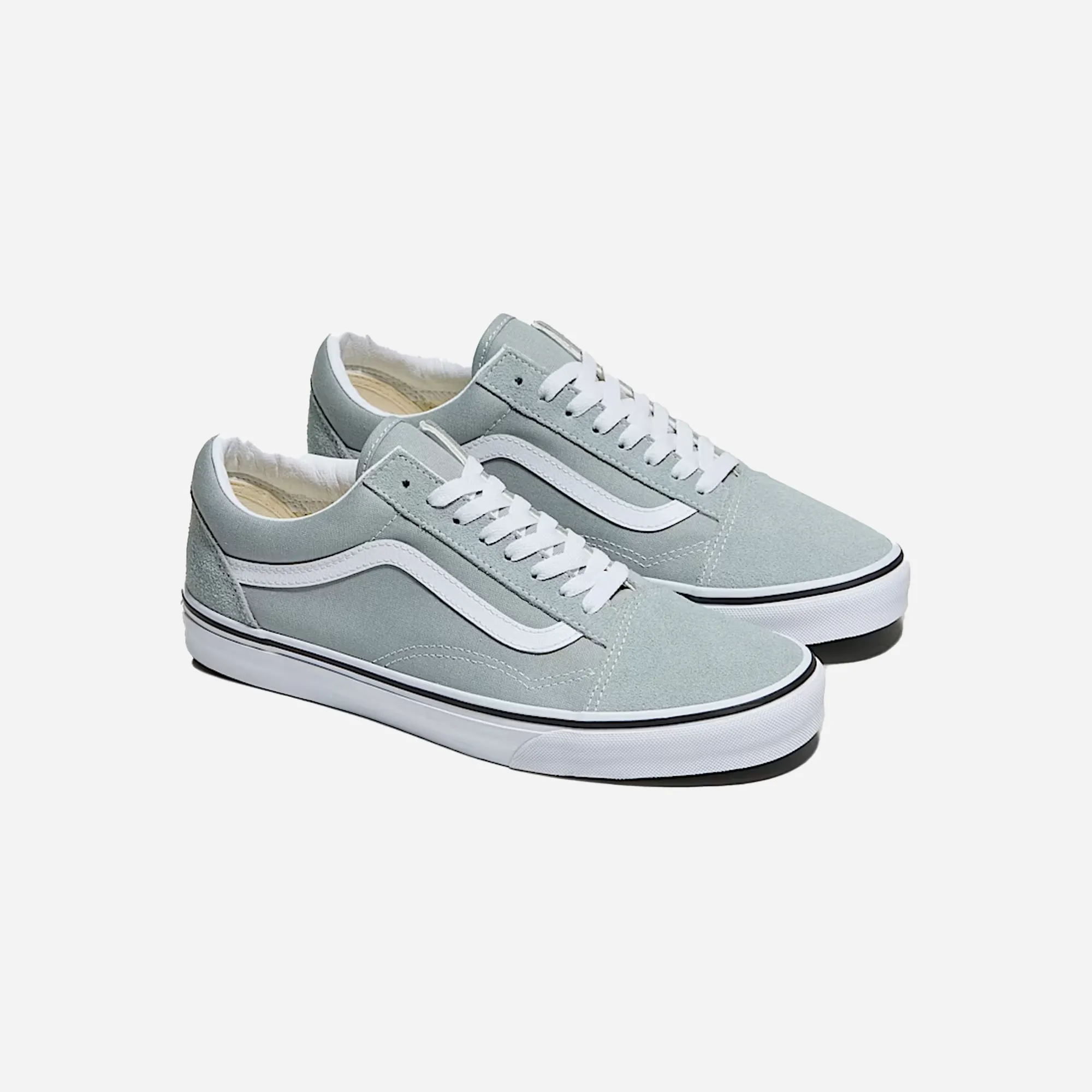Vans Old Skool Shoe Pure Grey Breathable Vent Holes