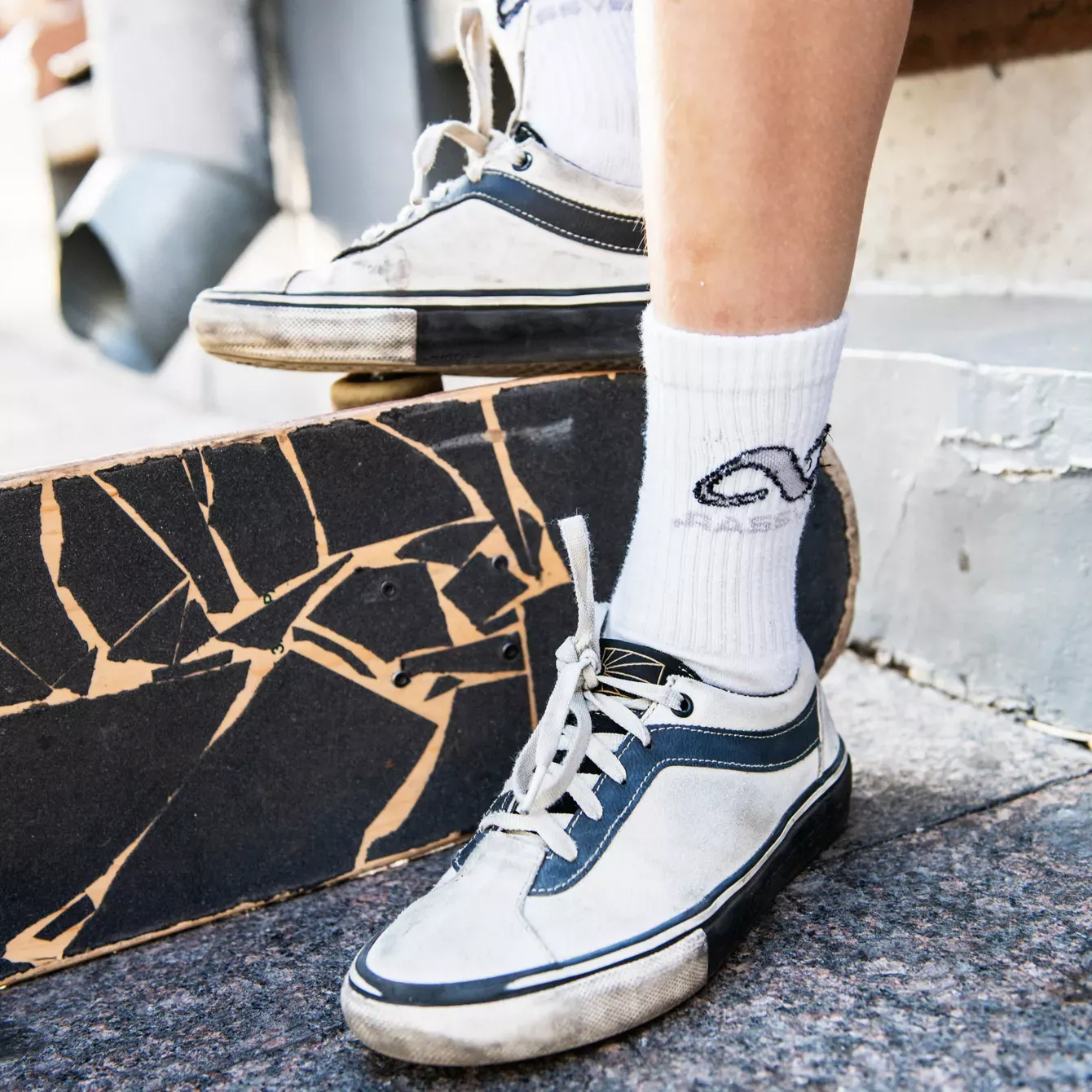 Sleek Wear Classic Ride Vans Skate Bold Marshmallow/Black (Rassvet)