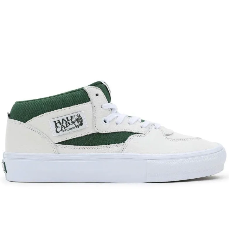 Vans Skate Half Cab White/Green Rubber Sole