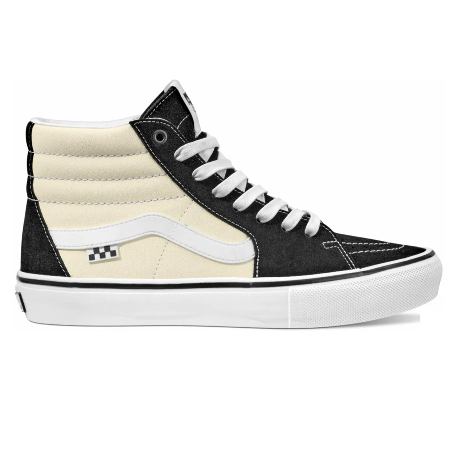 Vans Skate Sk8-Hi Black/Antique/White Stable platform Performance Focus
