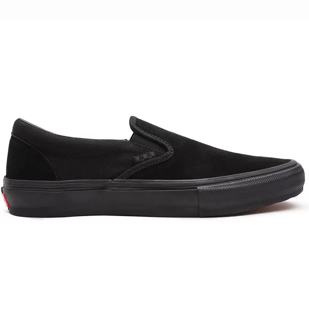 Work Routine Minimalist Look Vans - Skate Slip On (Black/Black)
