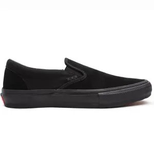 Work Routine Minimalist Look Vans - Skate Slip On (Black/Black)