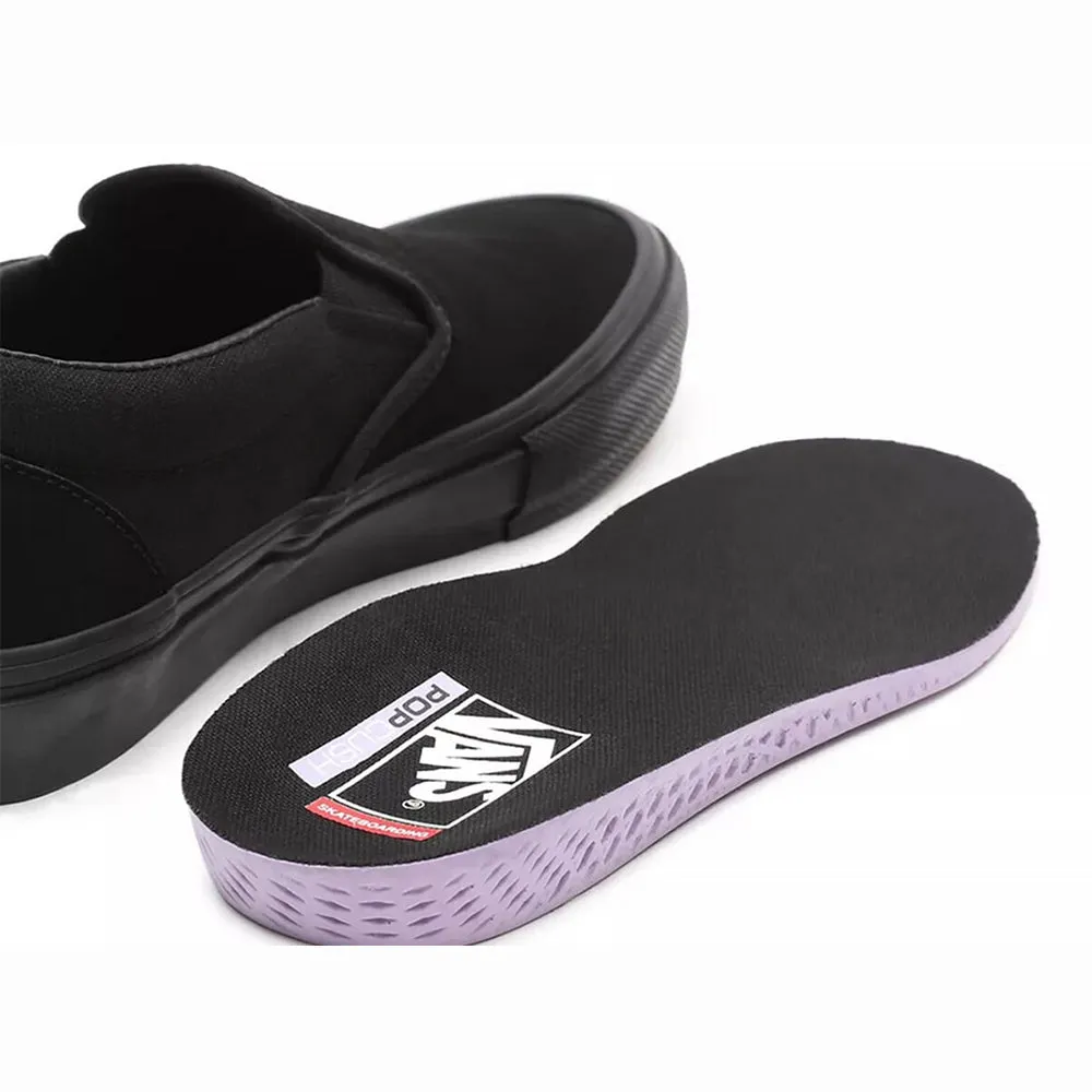 Vans - Skate Slip On (Black/Black) Weekend Fun Feel Flex