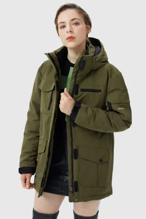 Flexible Fit Wear Warm Multiple Pockets Parka Down Jacket