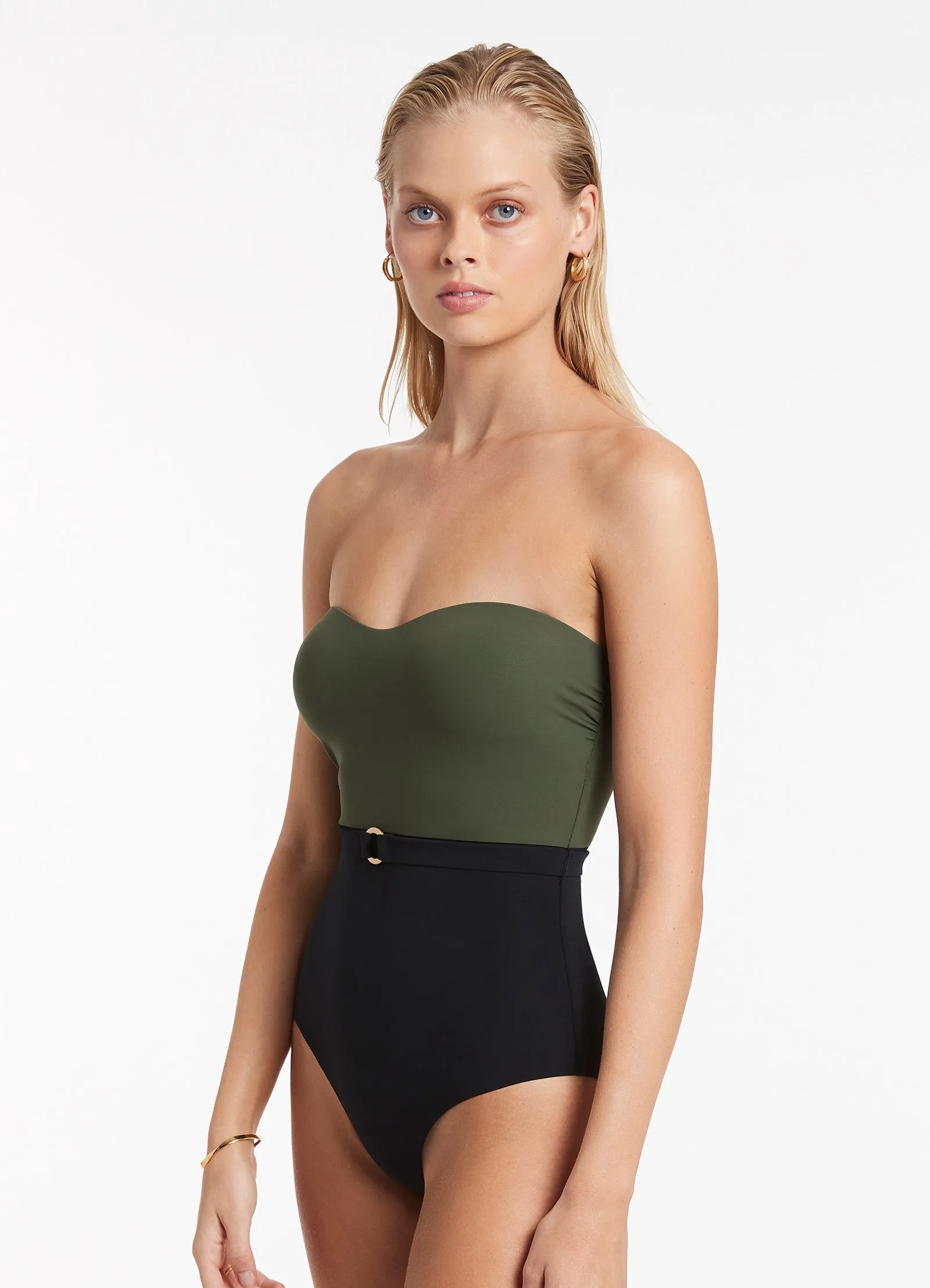 Versa Bandeau One Piece - Olive Anti Slip Grips