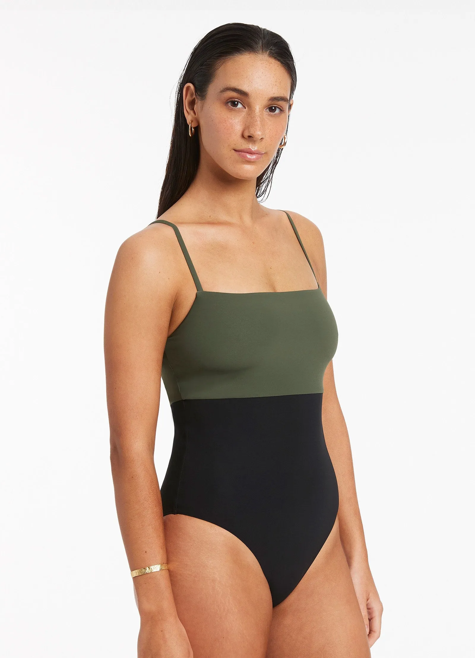 Waterfront Living Versa Tank One Piece - Olive