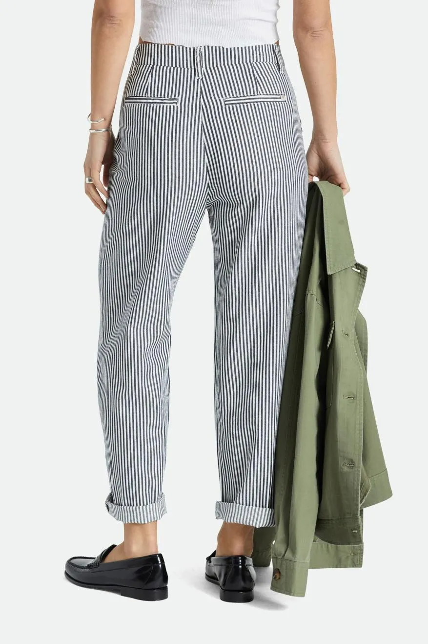 Victory Trouser Pant - Washed Navy Padded hips Minimal Fit