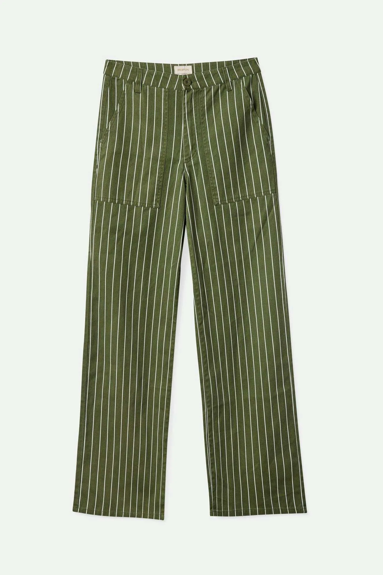 Vintage Military Lightweight Pant - Olive Surplus/Whitecap Pinstripe Gripper Waistband
