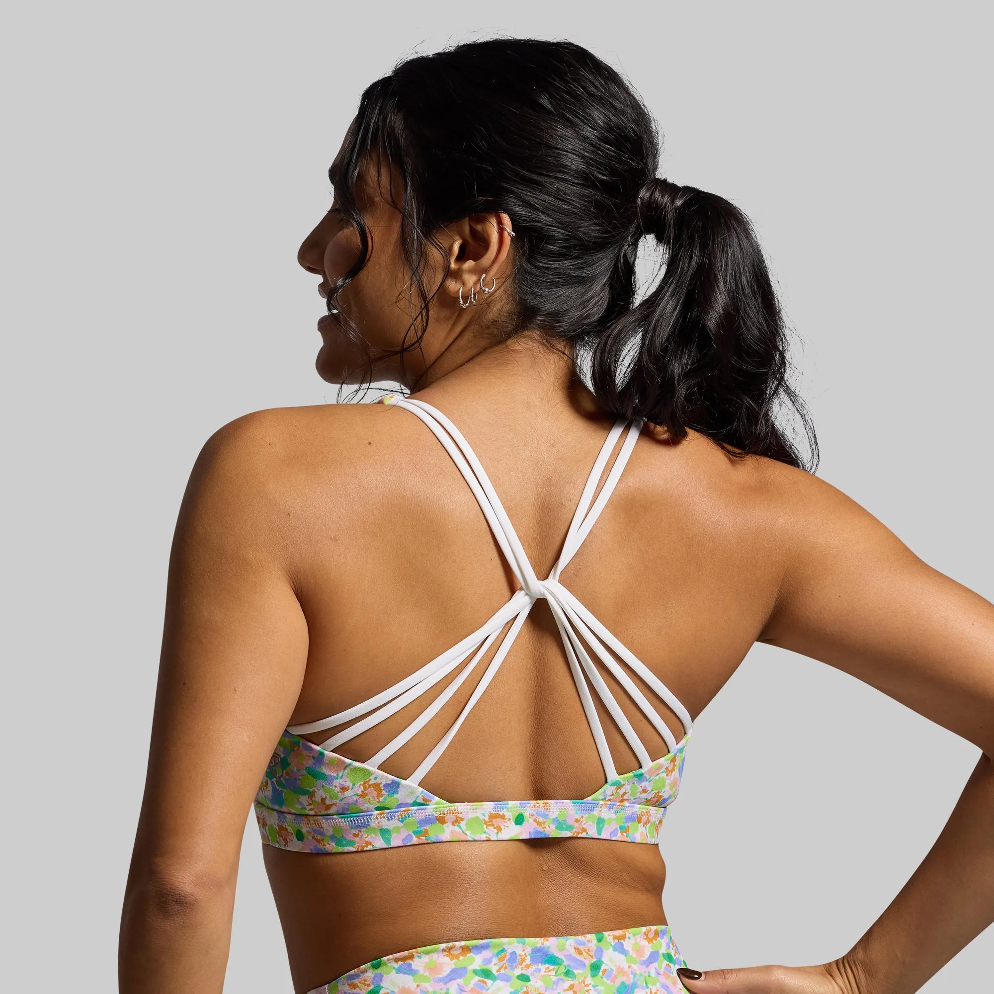 Vitality Original Sports Bra 2.0 (Garden Therapy) Breathable fabric Contrast Stitching