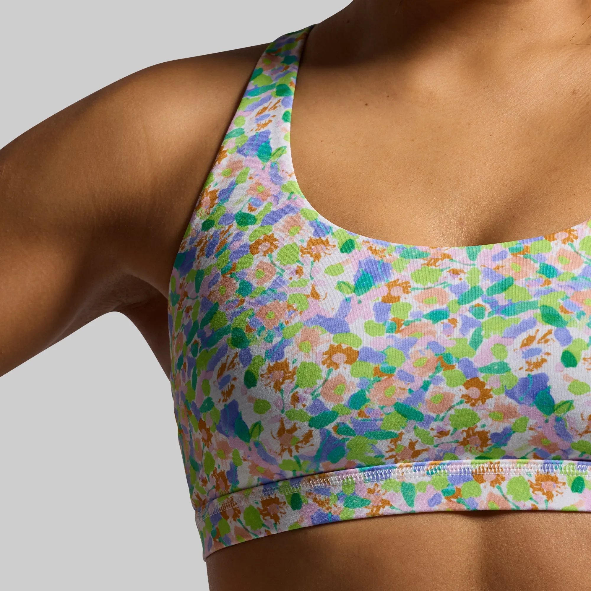 geometric Vitality Original Sports Bra 2.0 (Garden Therapy)
