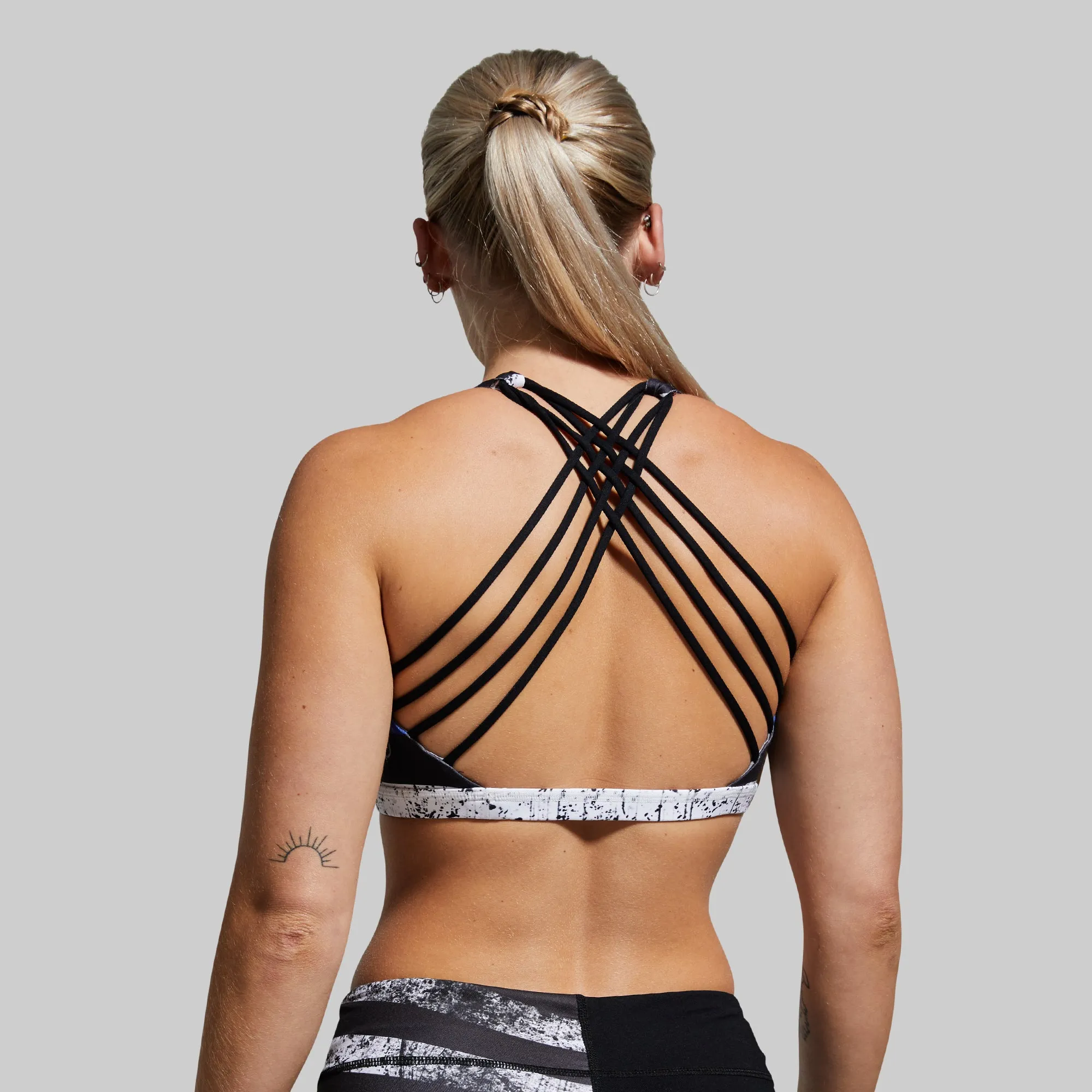 Non-Slip Grip Vitality Original Sports Bra (Thin Blue Line)