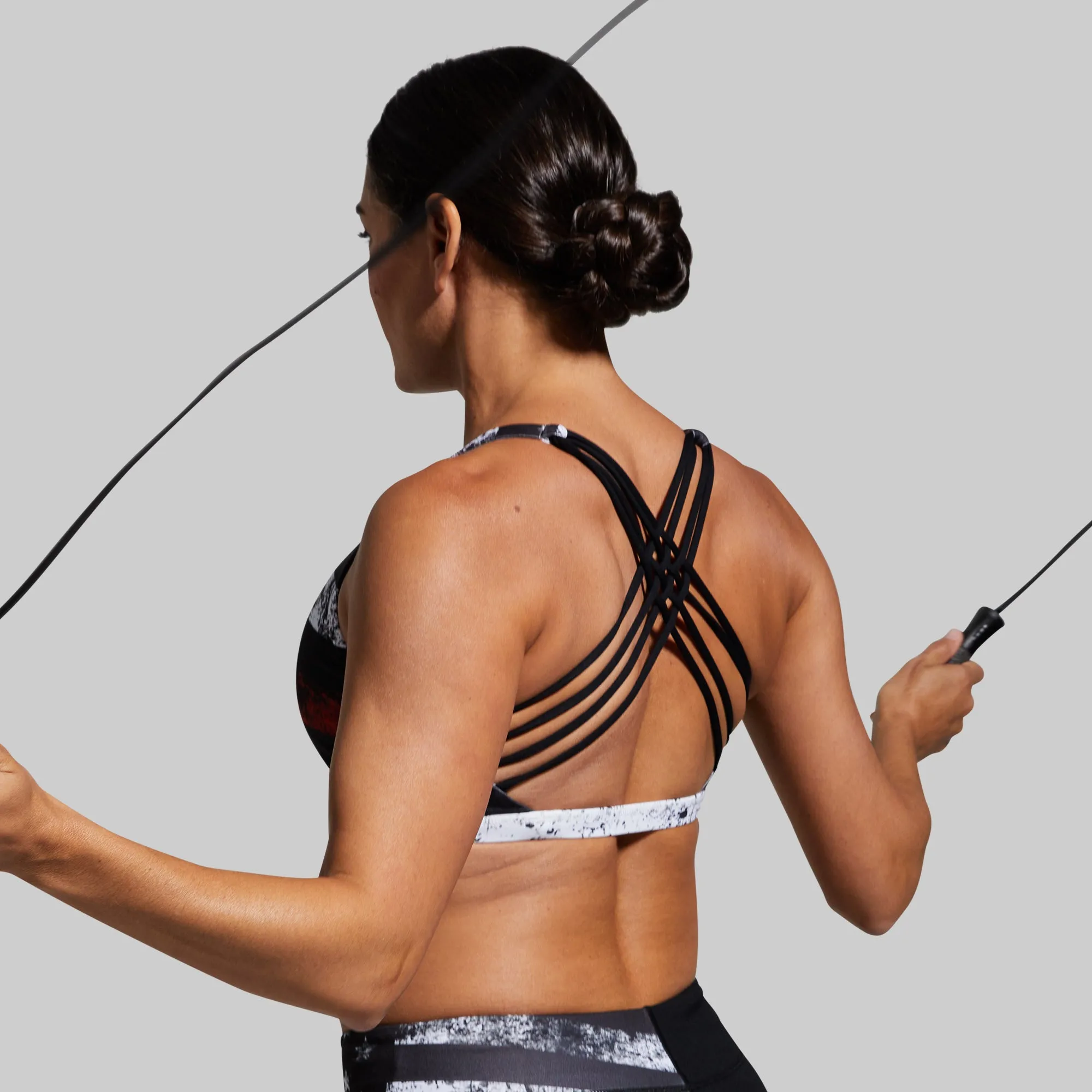 Coverstitch Lightweight Padding Vitality Original Sports Bra (Thin Red Line)