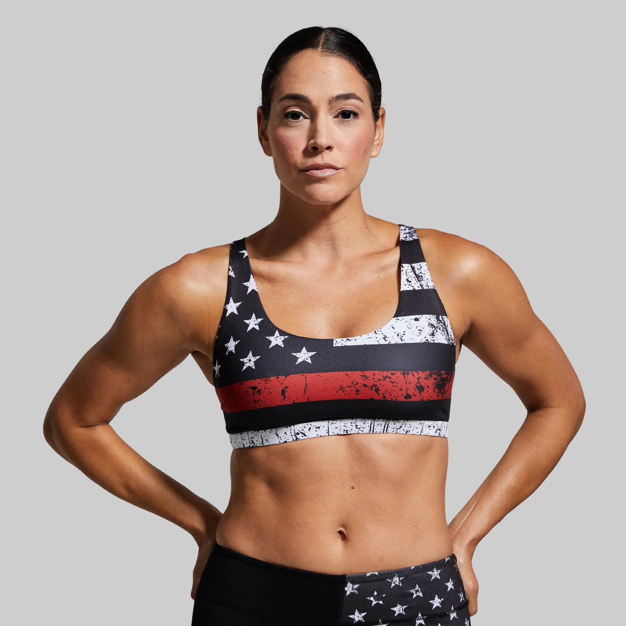 Stretch seams Easy Fabric Vitality Original Sports Bra (Thin Red Line)