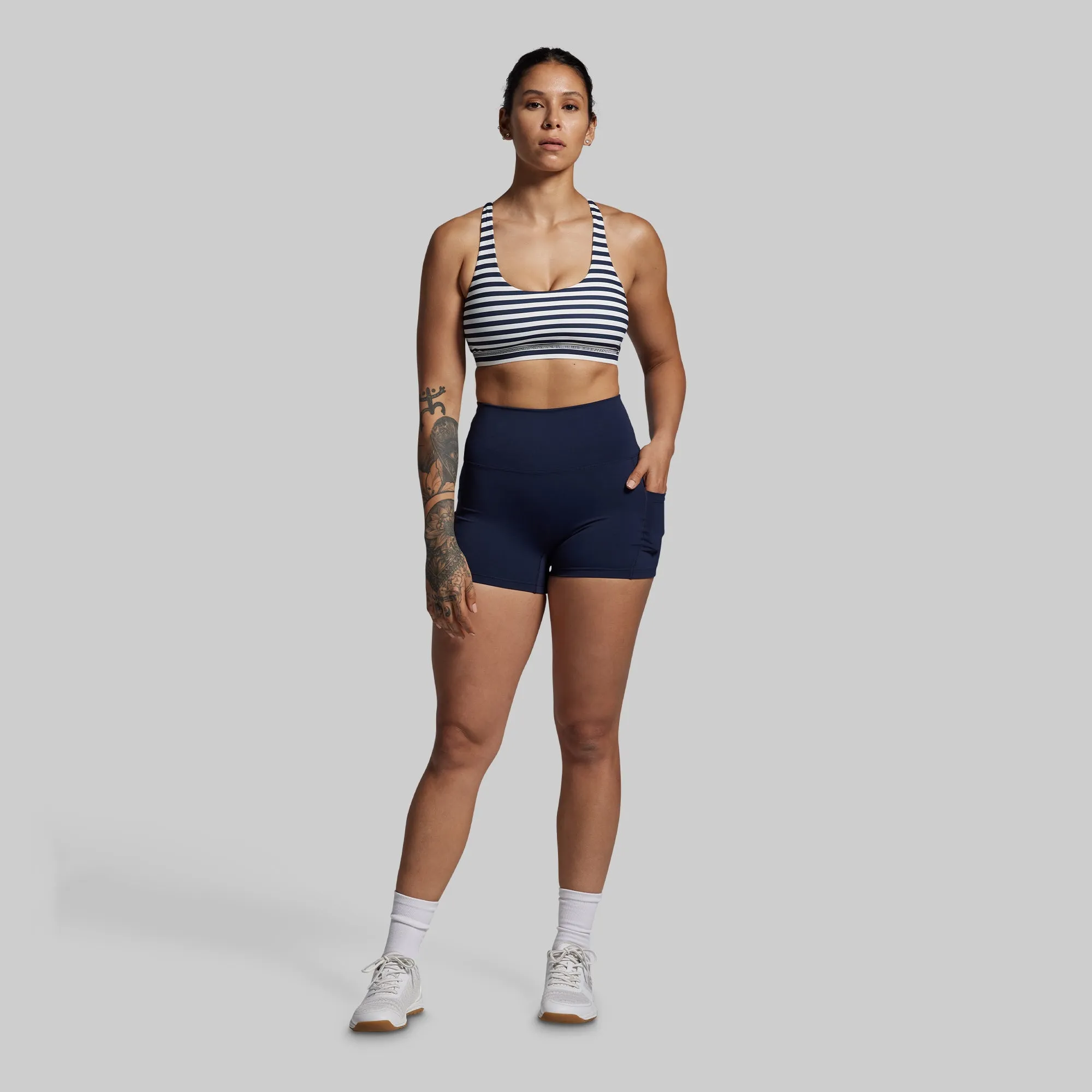 Vitality Sports Bra 2.0 (BP Navy Stripe) Polyester