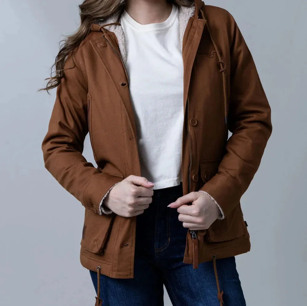 Clean Jacket Detail Crisp Clean Fit Kimes Ranch Women's AWA Jacket in Brown