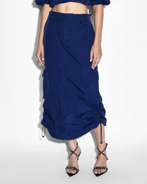 Shirred Back Soft Mood CONNEKT SKIRT MIDNIGHT