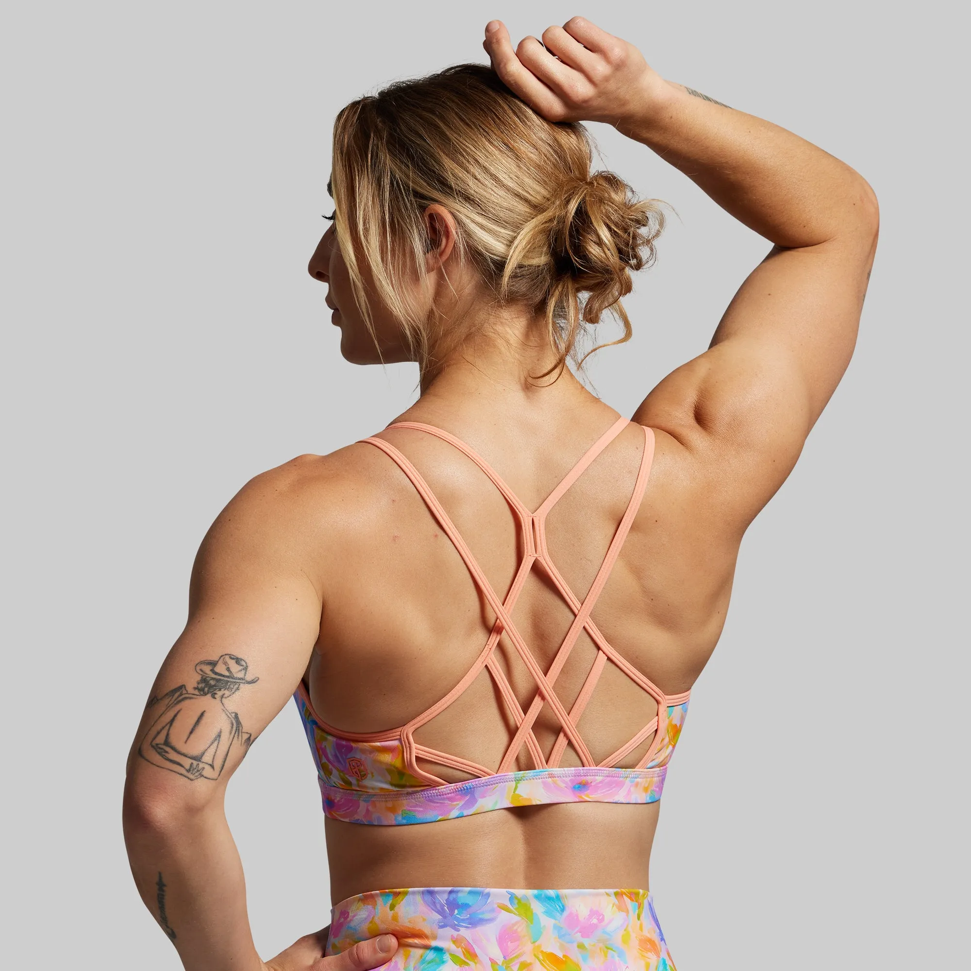 Warrior Sports Bra (Summer Love) Soft seams Bright