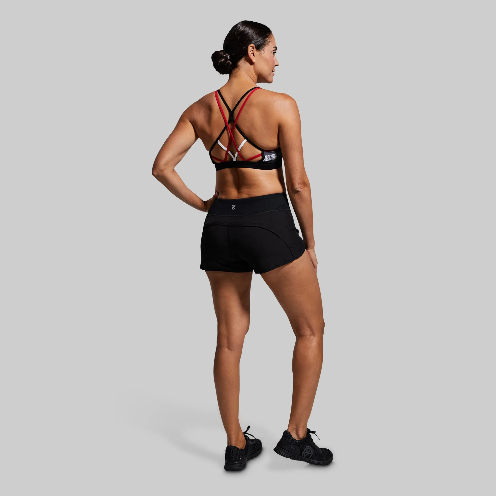 Matching set seams Warrior Sports Bra (Thin Red Line)