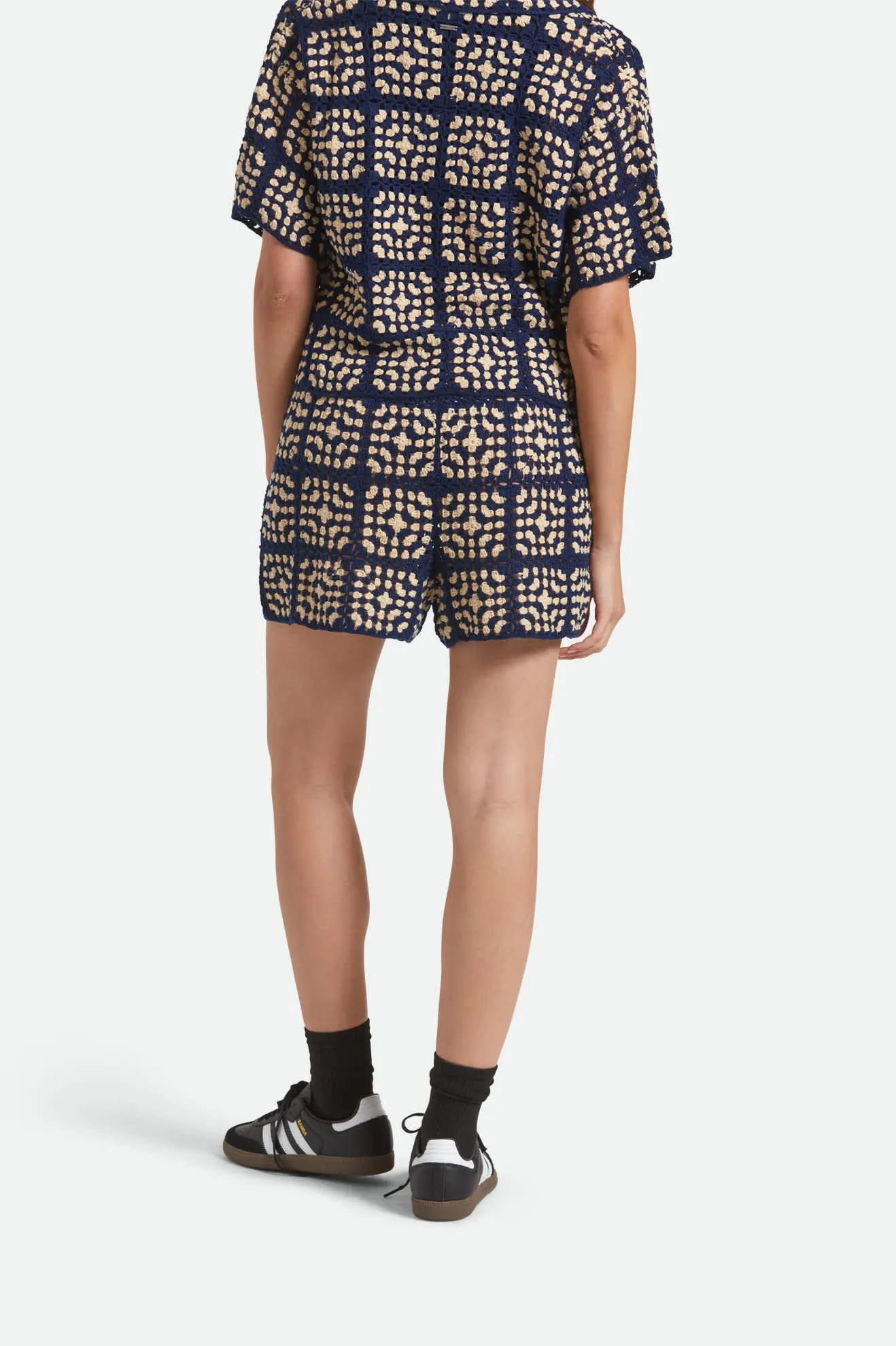 Crochet Short - Mood Indigo/Off White Quick Fit Comfort Tactical Attachment Loops