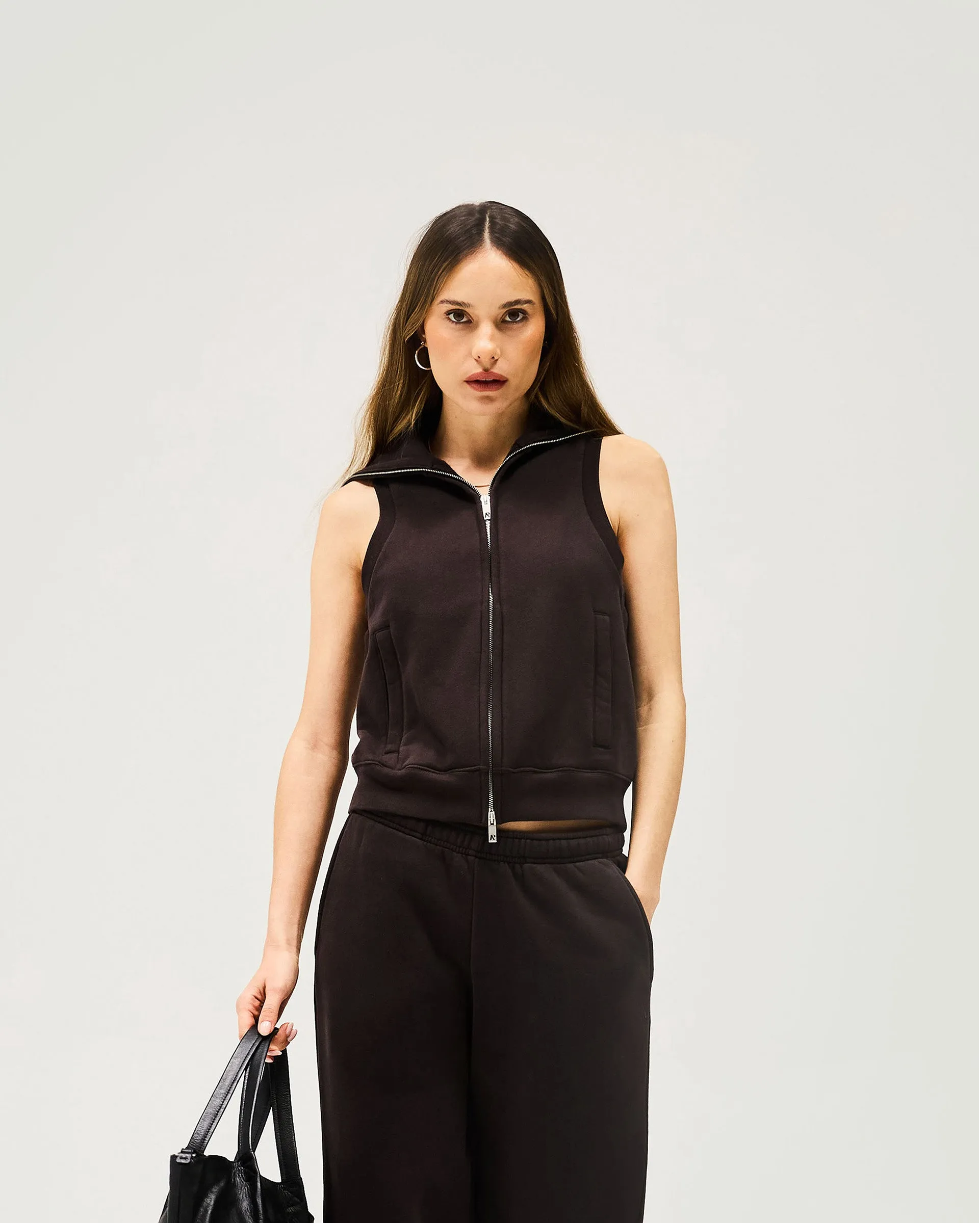 Multi Purpose Loops Reinforced Elbow Panels Owners Club Gilet - Black Coffee