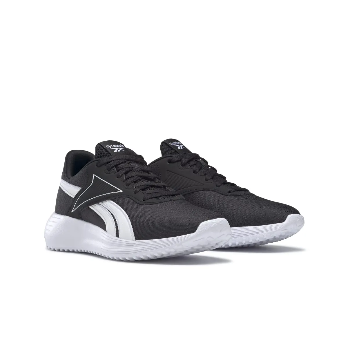 sleek - look Stability Arch Support REEBOK GY0156 LITE 3.0 WMN'S (Medium) Black/White/Black Textile Running Shoes
