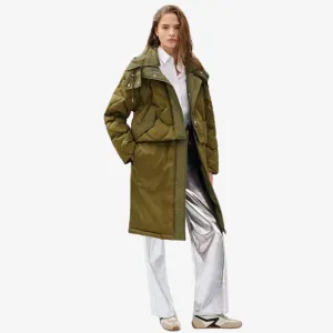 Taki Long Convertible Jacket (Olive) Athletic Tailored Fit