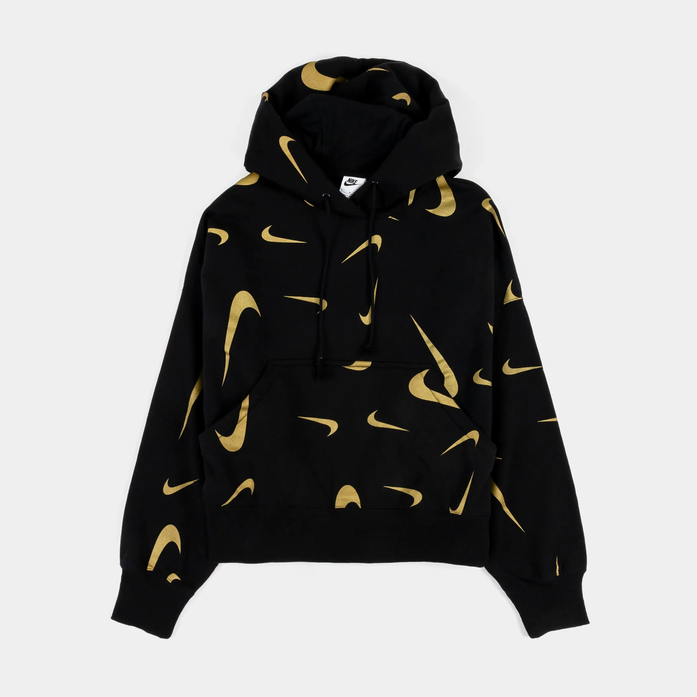 product fringe edginess NSW AOP Logo Womens Hoodie (Black/Gold)