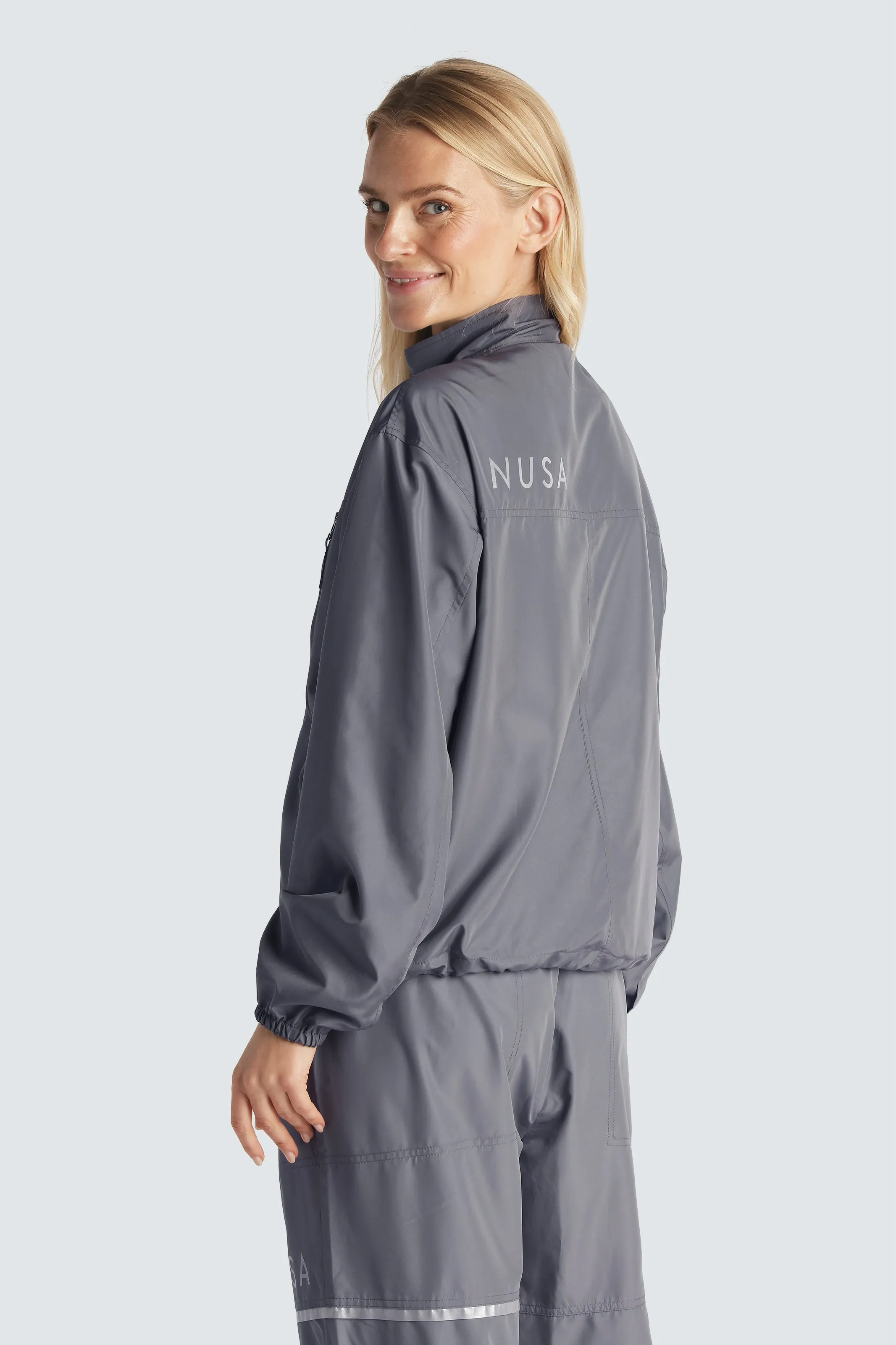 WIND1 JACKET Checkered Style Nylon Shell Construction