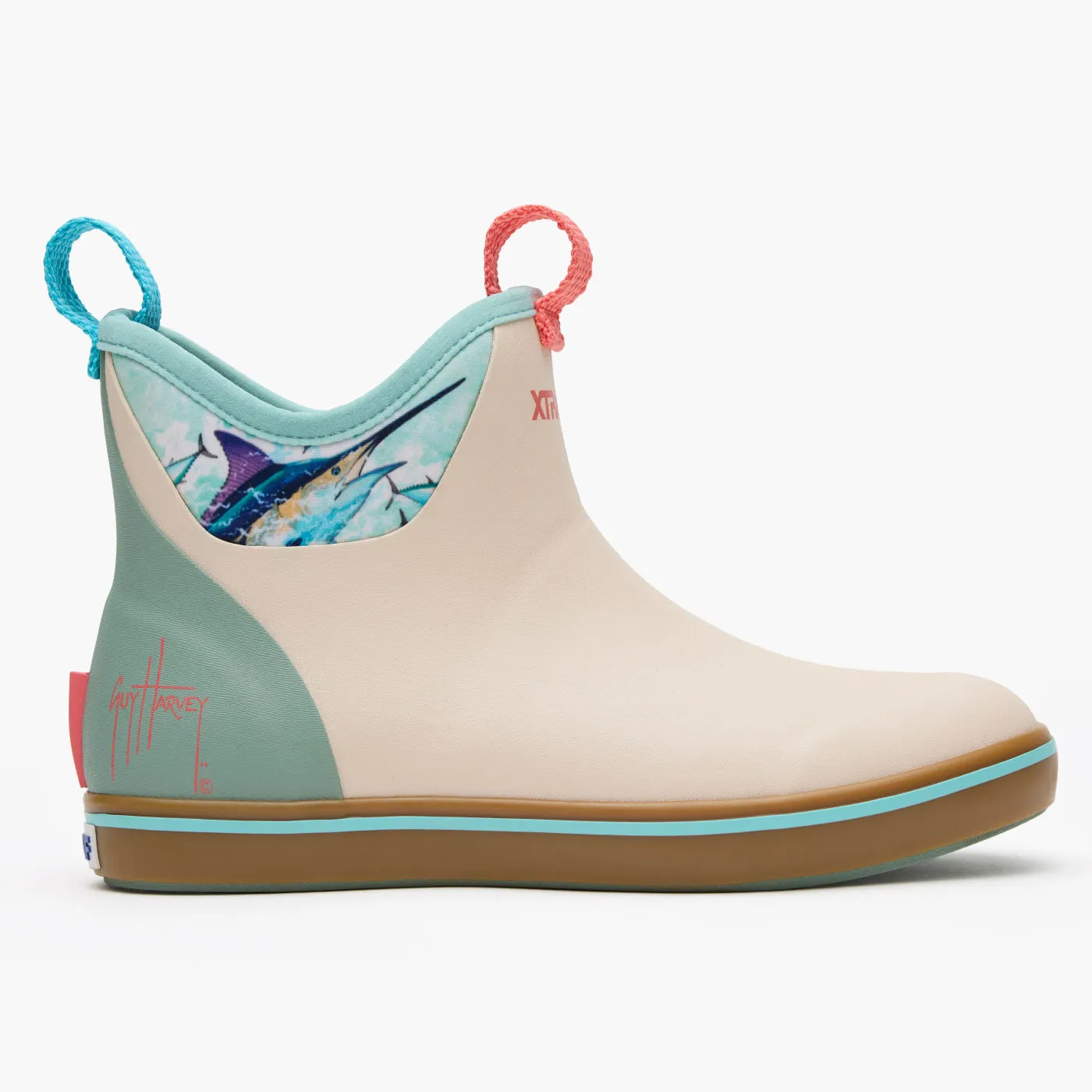 Slip On Convenience Women's 6 in Ankle Deck Boot Guy Harvey