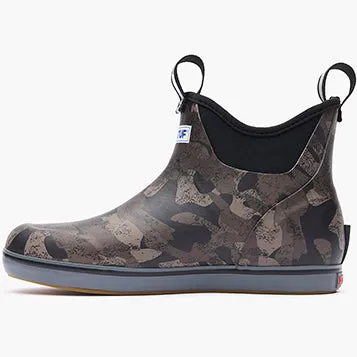 Storm Mode Shock-absorbing Women's 6 in Black Camo Ankle Deck Boot