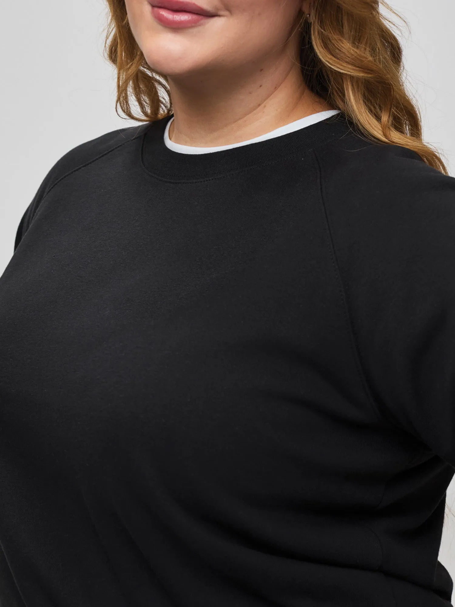 Women's Black Crew Sweatshirt keychain accents product luxury indulgence