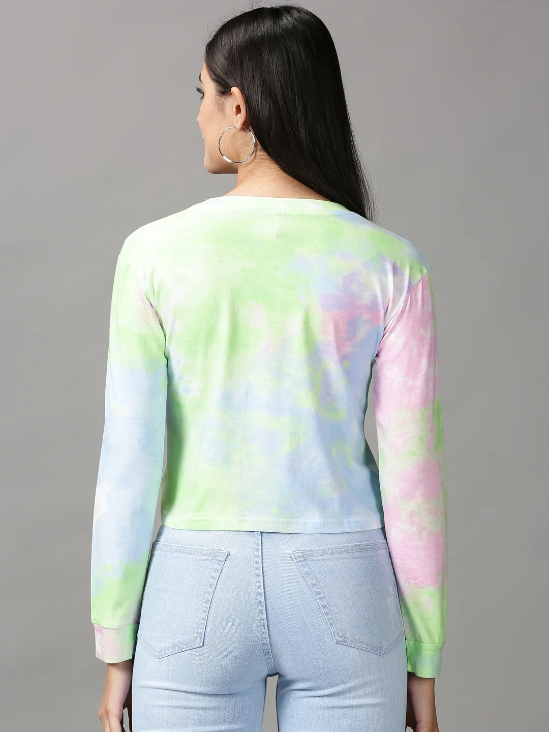 Women's Multi Tie and Dye Top Smart Layering